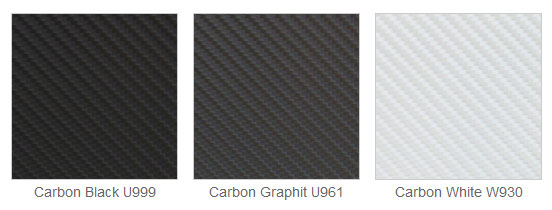 Wzornik frontów akrylowych imitujących carbon
